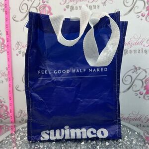 Swimco Blue Reusable Tote Bag - 'Feel Good Half Naked'